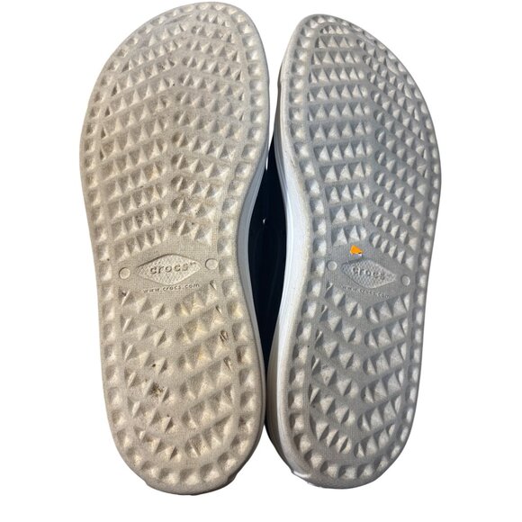 Crocs womens 8 Black Perforated Slip-On Casual Shoes Rubber Sole Lightweight - Picture 5 of 5